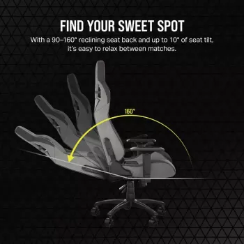 Universali žaidimų kėdė Corsair T3 RUSH 2023 minkšta sėdynė Antracito pilka