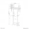 Neomounts WL55-875BL1 TV grindinis stovas 55-100 colių - sieninis - motorizuotas - TÜV
