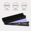 Axagon CLR-M2L10 pasyvus aliumininis aušintuvas M.2 SSD, dydis 2280, aukštis 10 mm