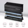Axagon CLR-M2XL pasyvus aliumininis aušintuvas vienpusiams ir dvipusiams M.2 SSD diskams, dydis 2280, aukštis 36 mm