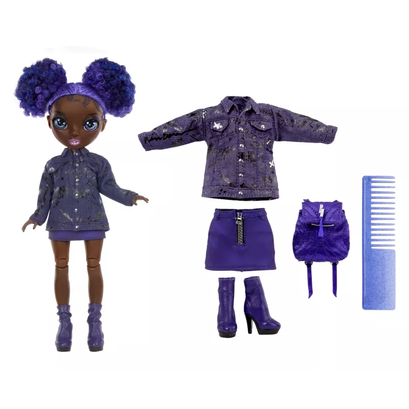 Rainbow High Junior High Lėlė 2 serija – Krystal, mados lėlė, mergaitė, nuo 6 m., 230 mm, įvairiaspalvė