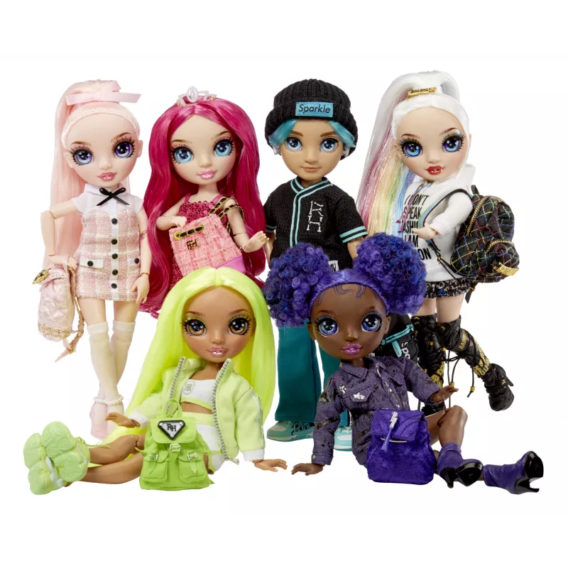 Rainbow High Junior High Lėlė 2 serija – Krystal, mados lėlė, mergaitė, nuo 6 m., 230 mm, įvairiaspalvė