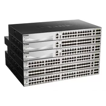 D-Link DGS-3130-54PS/E valdomas L3 Gigabit Ethernet jungiklis su PoE, pilkas