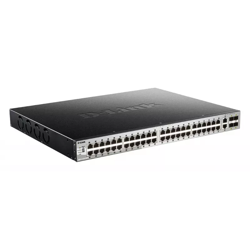 D-Link DGS-3130-54PS/E valdomas L3 Gigabit Ethernet jungiklis su PoE, pilkas