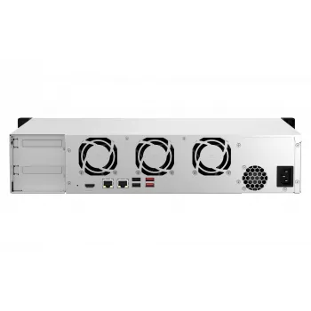 QNAP TS-864EU-8G NAS / saugojimo serveris, stelažas (2U), Intel® Celeron®, 8 GB DDR4, 0 TB, QNAP Turbo System, juoda