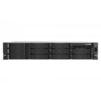 QNAP TS-855EU-RP NAS stelažinis (2U) Intel Atom® C5125 8 GB DDR4 0 TB QuTS hero juodos spalvos