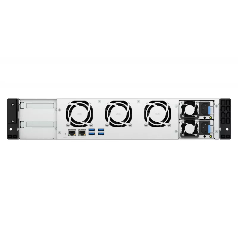 QNAP TS-855EU-RP NAS stelažinis (2U) Intel Atom® C5125 8 GB DDR4 0 TB QuTS hero juodos spalvos