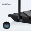 TP-Link Archer AX5400 belaidis maršrutizatorius, Wi-Fi 6, dviejų juostų (2,4 GHz / 5 GHz), Ethernet LAN, juodas, stalinis/sieninis