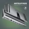 Dockavimo stotelė Axagon HMC-4KX3 USB-C 5Gbps centras, 3x USB-A, 2x HDMI, DP, RJ-45, SD/microSD, garsas, PD 100W, kabelis 40cm