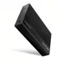 AXAGON EE35-GTR USB-C 5Gbps - SATA 6G, 3.5 colio briaunota dėžutė JUODA - USB Type C išorinis HDD korpusas 3.5 colio