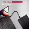 AXAGON EE35-GTR USB-C 5Gbps - SATA 6G, 3.5 colio briaunota dėžutė JUODA - USB Type C išorinis HDD korpusas 3.5 colio