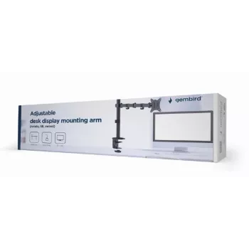 Monitoriaus laikiklis su spaustuku GEMBIRD MA-D1-01, 17–32 col., VESA 75×75–100×100, iki 9 kg, juodas
