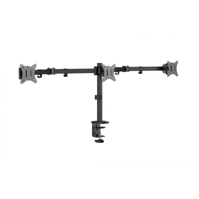 Stalinis monitoriaus laikiklis Gembird MA-D3-01, 1 ranka, VESA 75x75–100x100, iki 7 kg, 17–27 colių ekranams, juodas