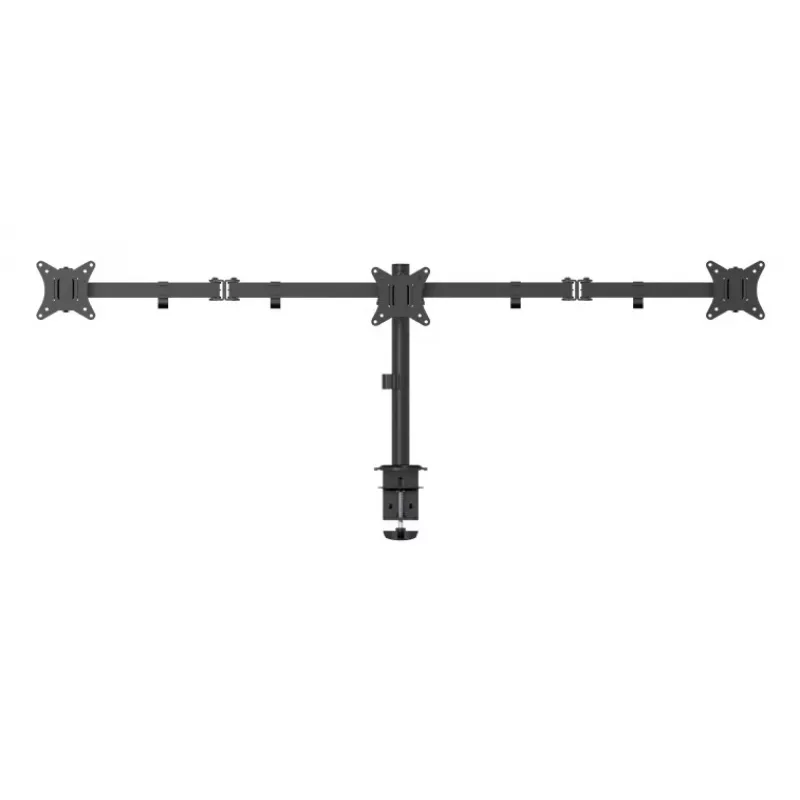 Stalinis monitoriaus laikiklis Gembird MA-D3-01, 1 ranka, VESA 75x75–100x100, iki 7 kg, 17–27 colių ekranams, juodas
