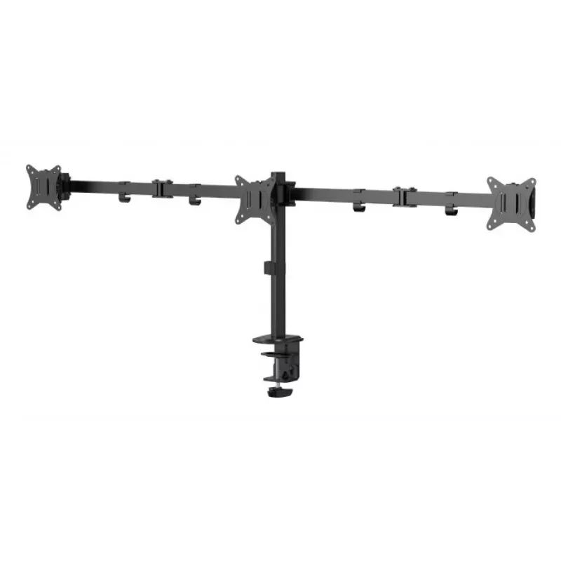 Stalinis monitoriaus laikiklis Gembird MA-D3-01, 1 ranka, VESA 75x75–100x100, iki 7 kg, 17–27 colių ekranams, juodas