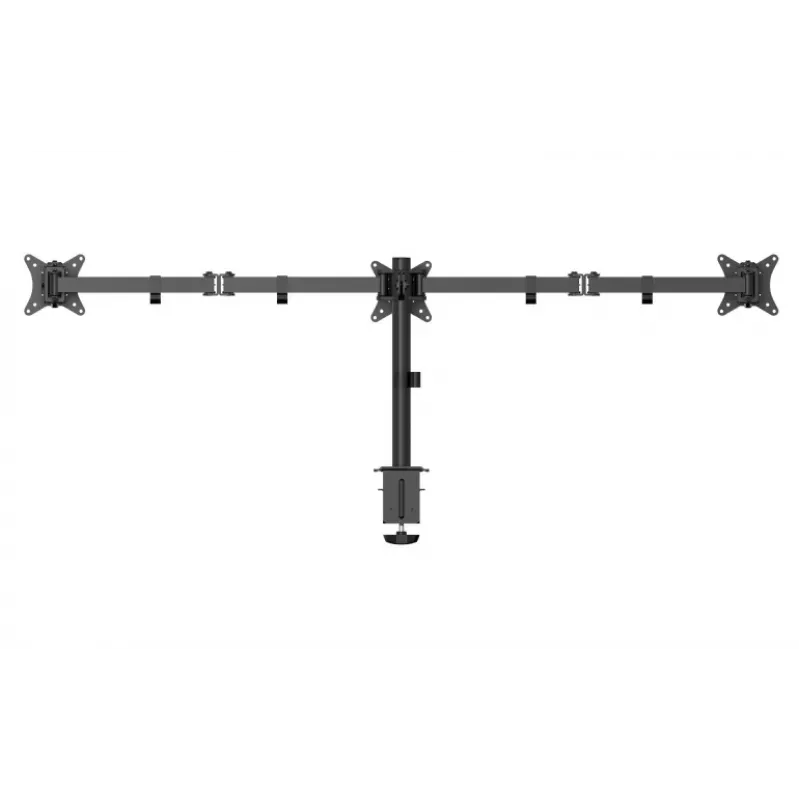 Stalinis monitoriaus laikiklis Gembird MA-D3-01, 1 ranka, VESA 75x75–100x100, iki 7 kg, 17–27 colių ekranams, juodas