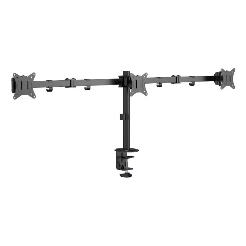 Stalinis monitoriaus laikiklis Gembird MA-D3-01, 1 ranka, VESA 75x75–100x100, iki 7 kg, 17–27 colių ekranams, juodas