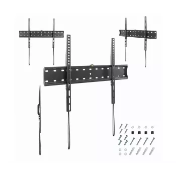 Gembird WM-70F-01 Juodas TV laikiklis 37–70 colių televizoriams, 40 kg, VESA 200x200–600x400, 2,5 cm nuo sienos