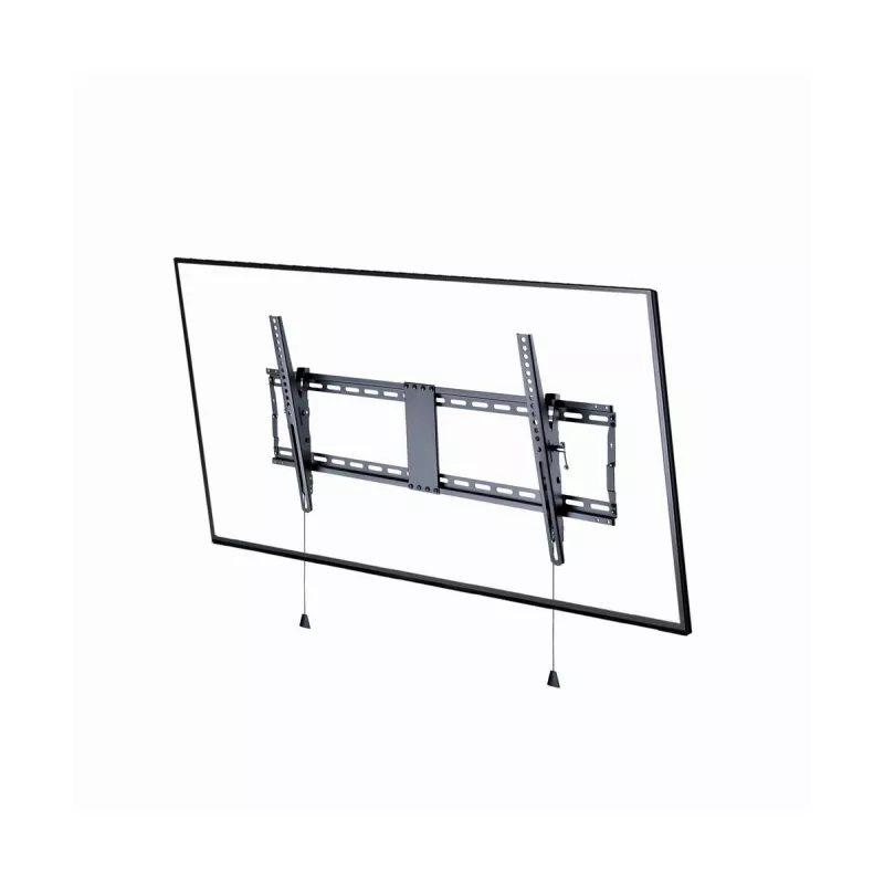 Gembird WM-90T-01 sieninis TV laikiklis 43–90 colių ekranams, VESA 200x200–800x400, pakreipimas -12°–3°, 70 kg, juodas