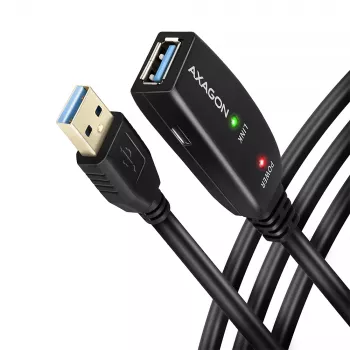 Aktyvus USB 3.2 Gen 1 ilgintuvas/kartotuvas Axagon ADR-305, A-M -> A-F, 5 m