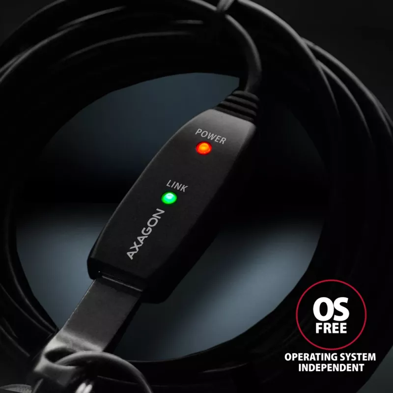 Aktyvus USB 3.2 Gen 1 ilginimo kabelis Axagon ADR-310 10 m