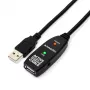 Axagon ADR-210 aktyvus USB 2.0 A-M -> A-F prailginimo kartotuvinis laidas 10 m