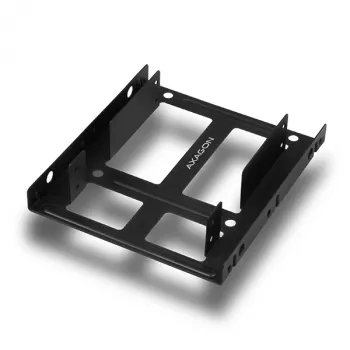 Axagon RHD-225 metalinis laikiklis 2x 2,5 colio HDD/SSD į 3,5 colio lizdą, su ventiliatoriaus tvirtinimu