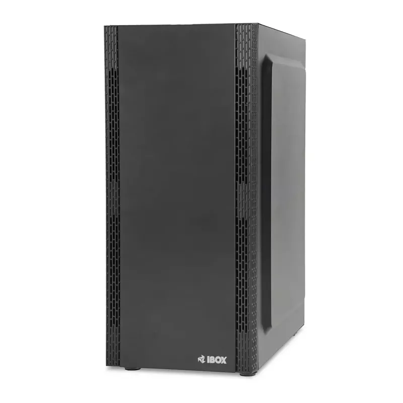 Korpusas IBOX ANTILA 39 Midi Tower — Juodas, ATX/microATX, GPU iki 31 cm, CPU aušintuvo aukštis 150 mm