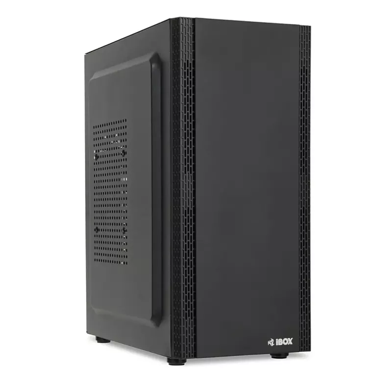 Korpusas IBOX ANTILA 39 Midi Tower — Juodas, ATX/microATX, GPU iki 31 cm, CPU aušintuvo aukštis 150 mm