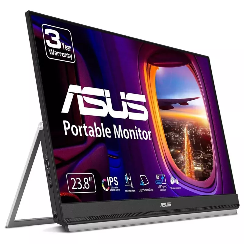 ASUS ZenScreen MB249C monitorius 60,5 cm (23,8 colio) 1920 x 1080 pikselių Full HD LED juodas