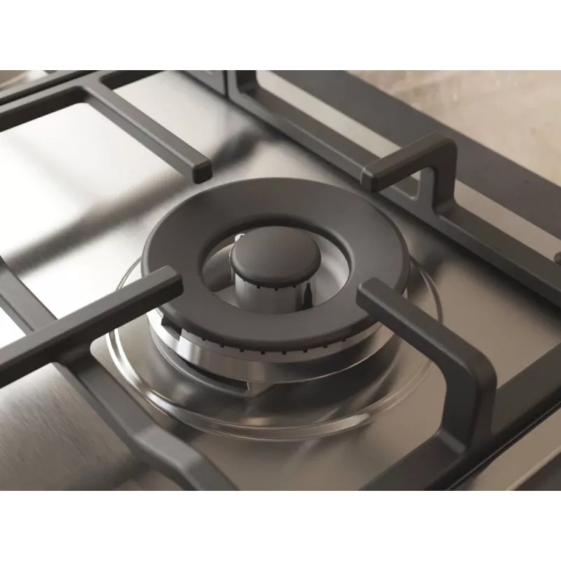 Whirlpool TGML 661 IX R įmontuojama dujinė kaitlentė, nerūdijantis plienas, 58 cm, 4 zonos