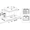 Whirlpool TGML 661 IX R įmontuojama dujinė kaitlentė, nerūdijantis plienas, 58 cm, 4 zonos
