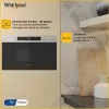 Įmontuojama mikrobangų krosnelė WHIRLPOOL MBNA900X — 750 W, 22 L, nerūdijantis plienas, mygtukų valdymas, be grilio