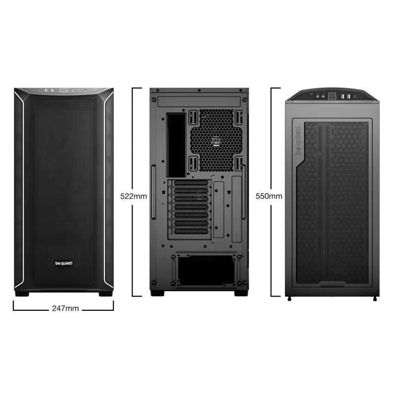 Korpusas be quiet! Shadow Base 800 DX Midi Tower Juodas