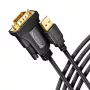 Axagon ADS-1PQN USB-A 2.0 – RS-232 DB9-M adapterinis laidas su FTDI lustu, 1,5 m