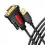 Axagon ADS-1PSN USB-A 2.0 – RS-232 DB9-M Prolific adapterio laidas 1,5 m – Juodas