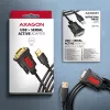 Axagon ADS-1PSN USB-A 2.0 – RS-232 DB9-M Prolific adapterio laidas 1,5 m – Juodas