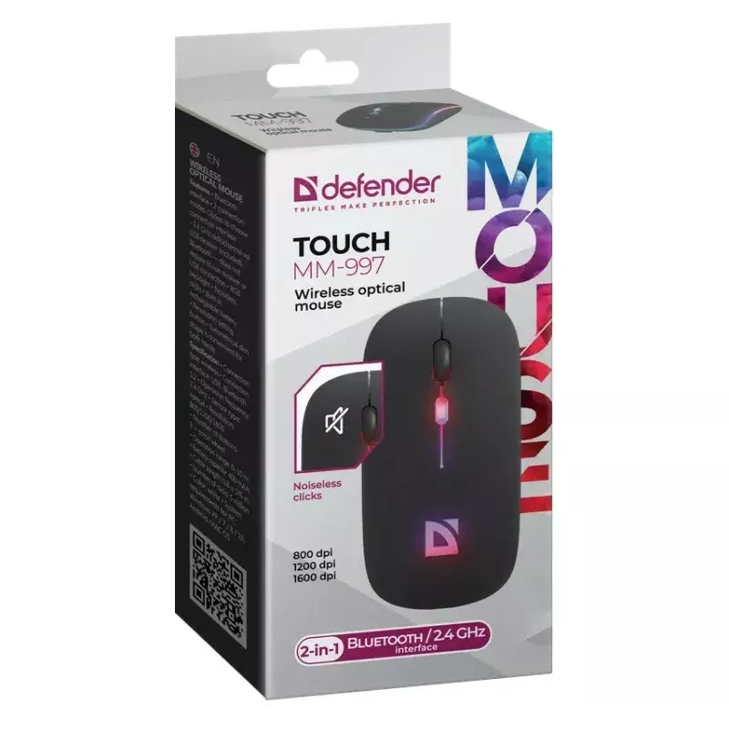 Belaidė pelė DEFENDER TOUCH MM-997