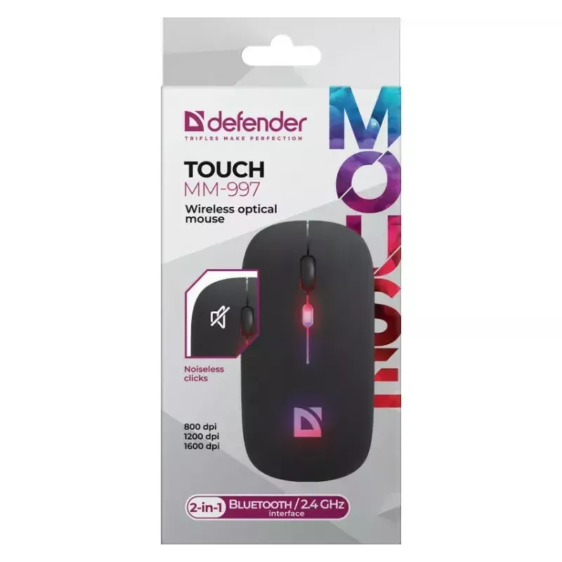 Belaidė pelė DEFENDER TOUCH MM-997