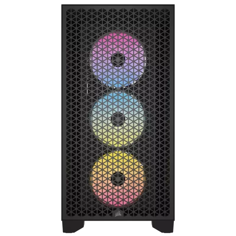 CORSAIR 3000D RGB AIRFLOW Juodas Vidutinis Bokštas Kompiuterio Korpusas