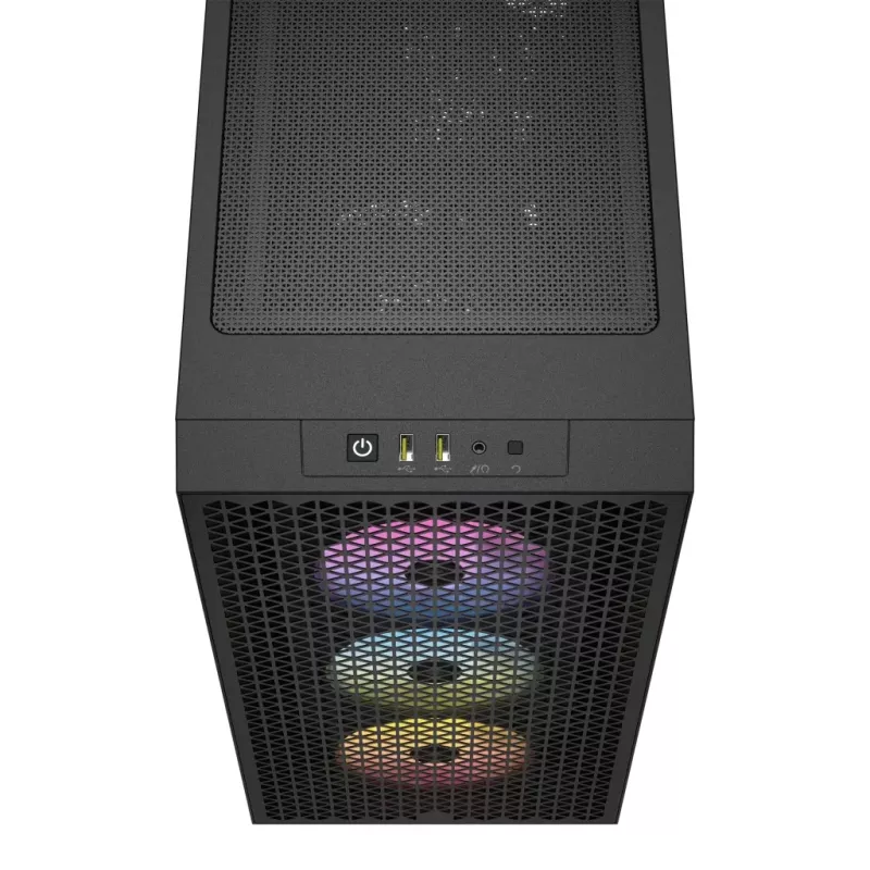 CORSAIR 3000D RGB AIRFLOW Juodas Vidutinis Bokštas Kompiuterio Korpusas