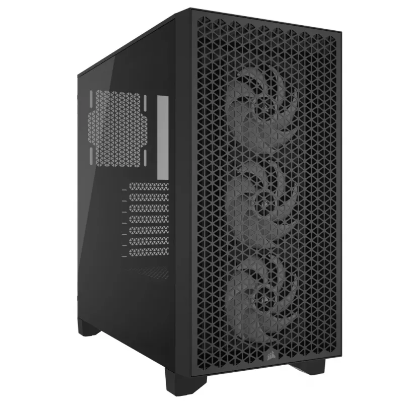 CORSAIR 3000D RGB AIRFLOW Juodas Vidutinis Bokštas Kompiuterio Korpusas
