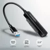 Axagon ADSA-FP2A sąsajos adapteris USB 3.2 Gen 1 SATA vyriškas juodas