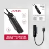Axagon ADSA-FP2A sąsajos adapteris USB 3.2 Gen 1 SATA vyriškas juodas
