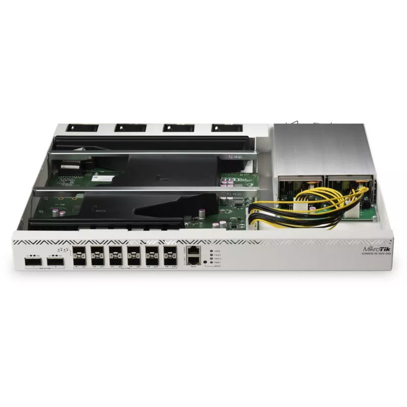 MikroTik CCR2216-1G-12XS-2XQ maršrutizatorius laidinis Gigabit Ethernet 2000 MHz sidabrinis