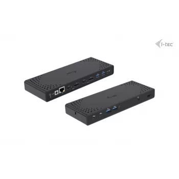 i-tec USB 3.0 / USB-C / Thunderbolt 3 dviejų monitorių dokavimo stotelė Gen2 su 100 W įkrovimu