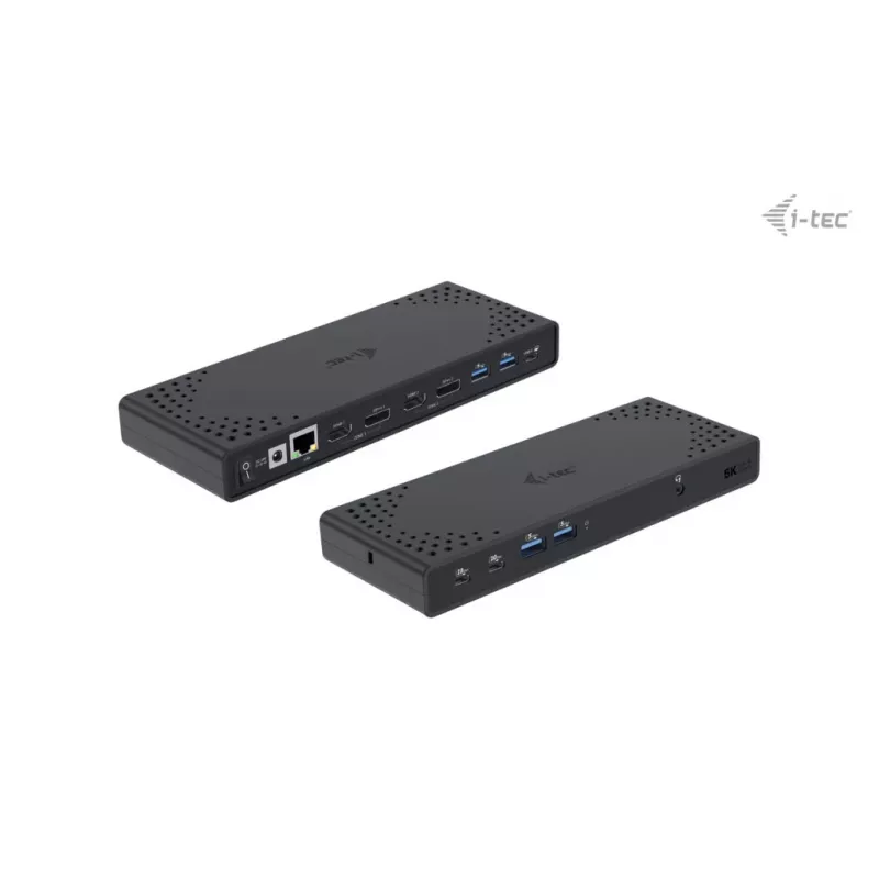 i-tec USB 3.0 / USB-C / Thunderbolt 3 dviejų monitorių dokavimo stotelė Gen2 su 100 W įkrovimu