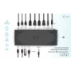 i-tec USB 3.0 / USB-C / Thunderbolt 3 dviejų monitorių dokavimo stotelė Gen2 su 100 W įkrovimu