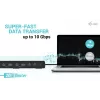 i-tec USB 3.0 / USB-C / Thunderbolt 3 dviejų monitorių dokavimo stotelė Gen2 su 100 W įkrovimu
