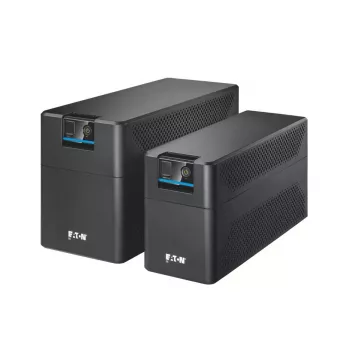 UPS Eaton 5E Gen2 1600 USB linijinis interaktyvus 1,6 kVA / 900 W, 4x F tipo lizdai, USB, bokštas, juodas